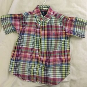 Ralph Lauren 3T short sleeved spring button down